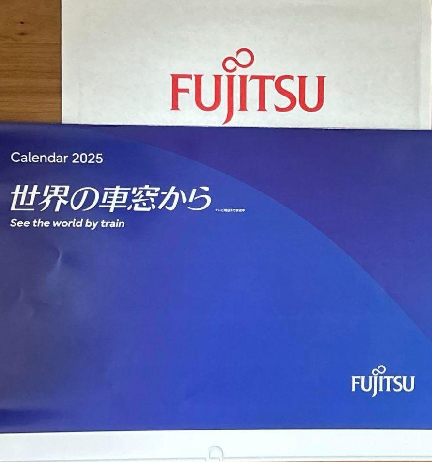 2025年 世界の車窓から 富士通 FUJITSU 壁掛けカレンダー - メルカリ