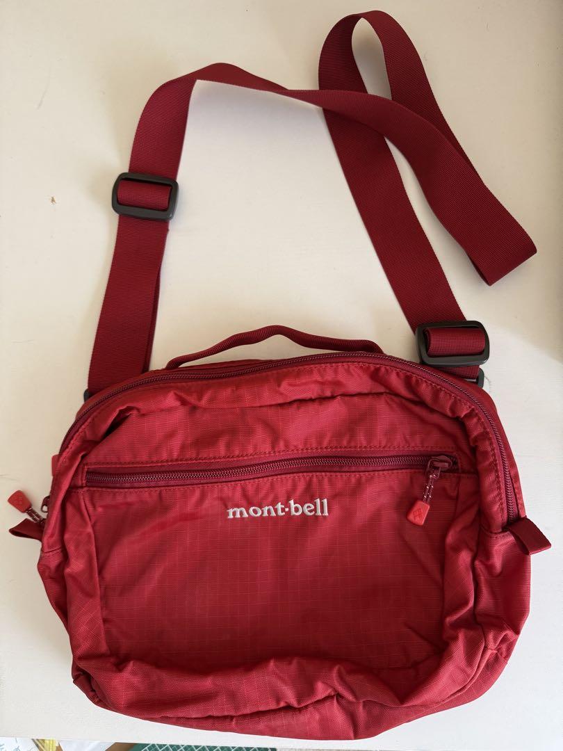 極美品 mont-bell レッド ショルダーバッグ mont-bell モンベル バック メンズ レディース ショルダーバッグ