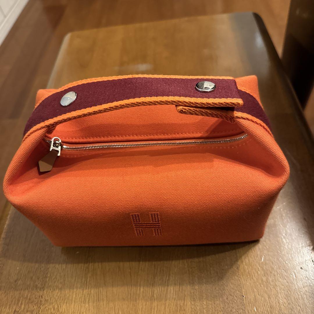 HERMES ブリットアブラックオレンジ色ＰＭ