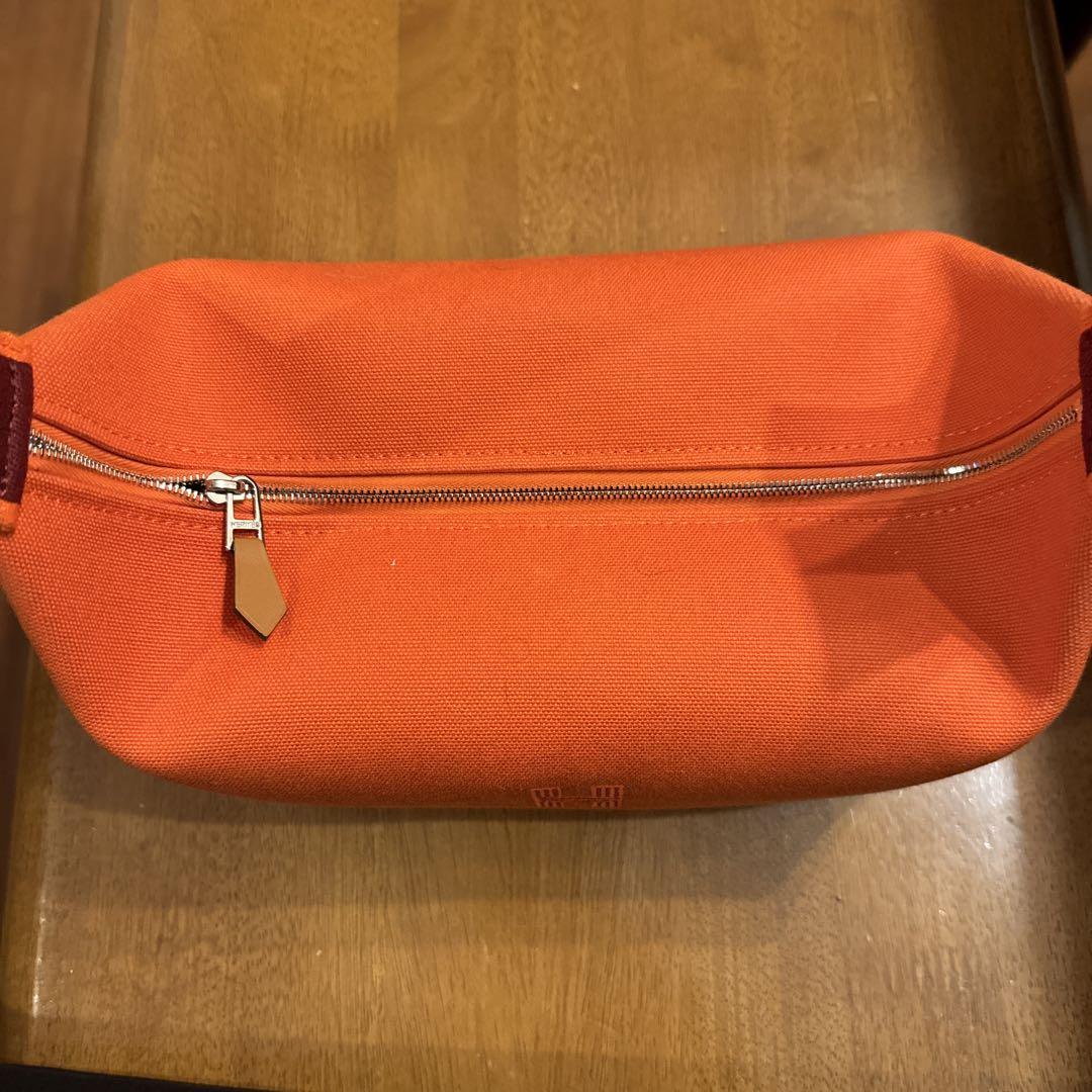 HERMES ブリットアブラックオレンジ色ＰＭ