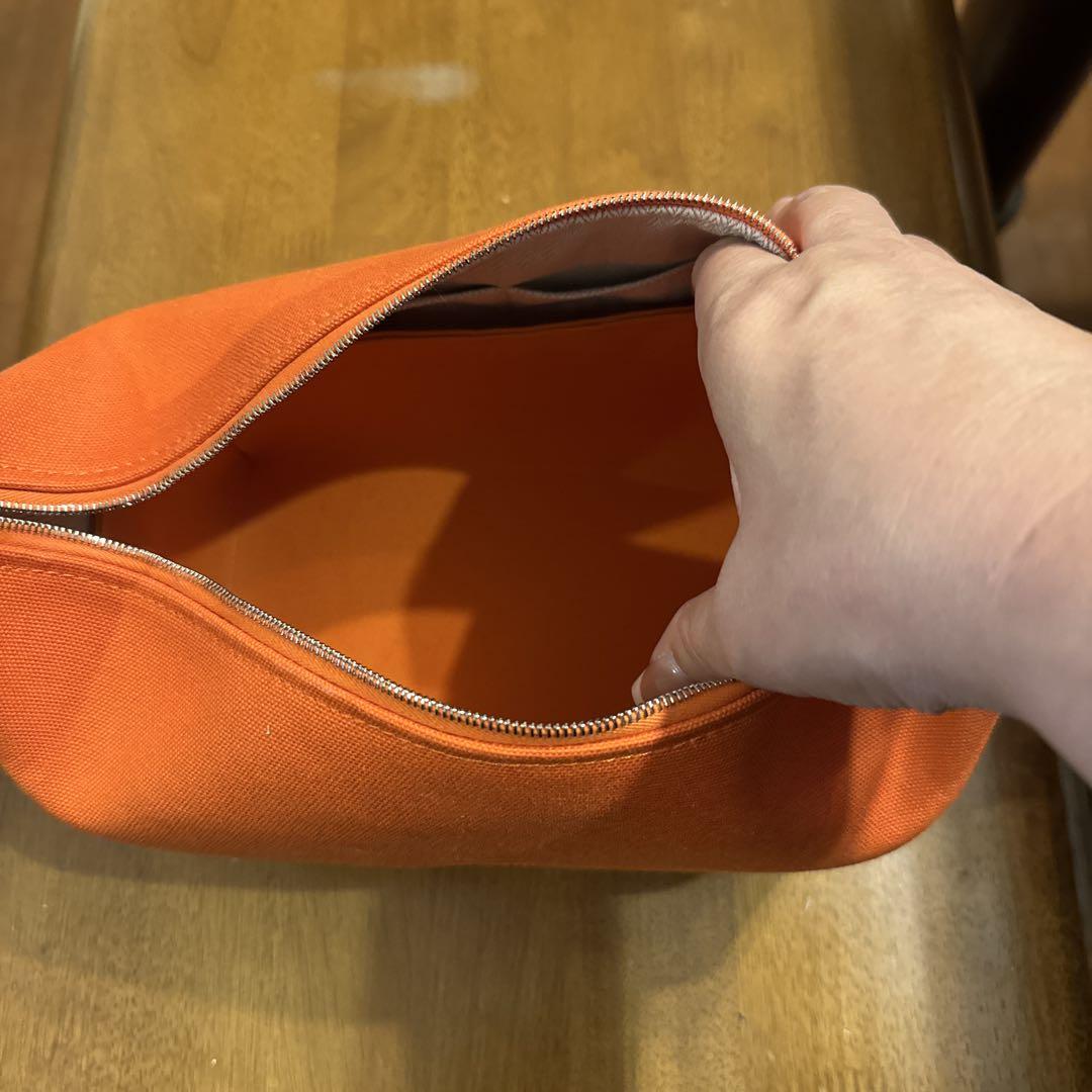 HERMES ブリットアブラックオレンジ色ＰＭ