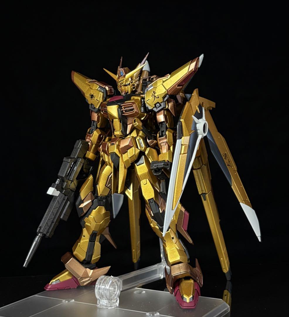 RG 1/144 アカツキガンダム(オオワシ装備) 塗装完成品