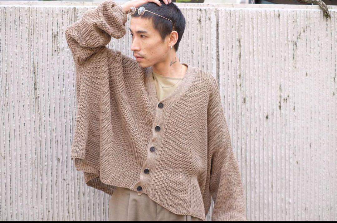 オープロジェクトリネン knit Cardigan アイボリー