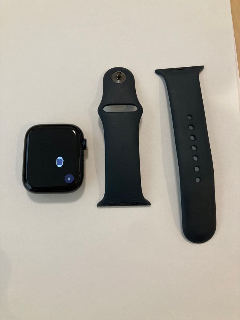Apple Watch series8 45mm 本体 ブラック 充電ケーブル付