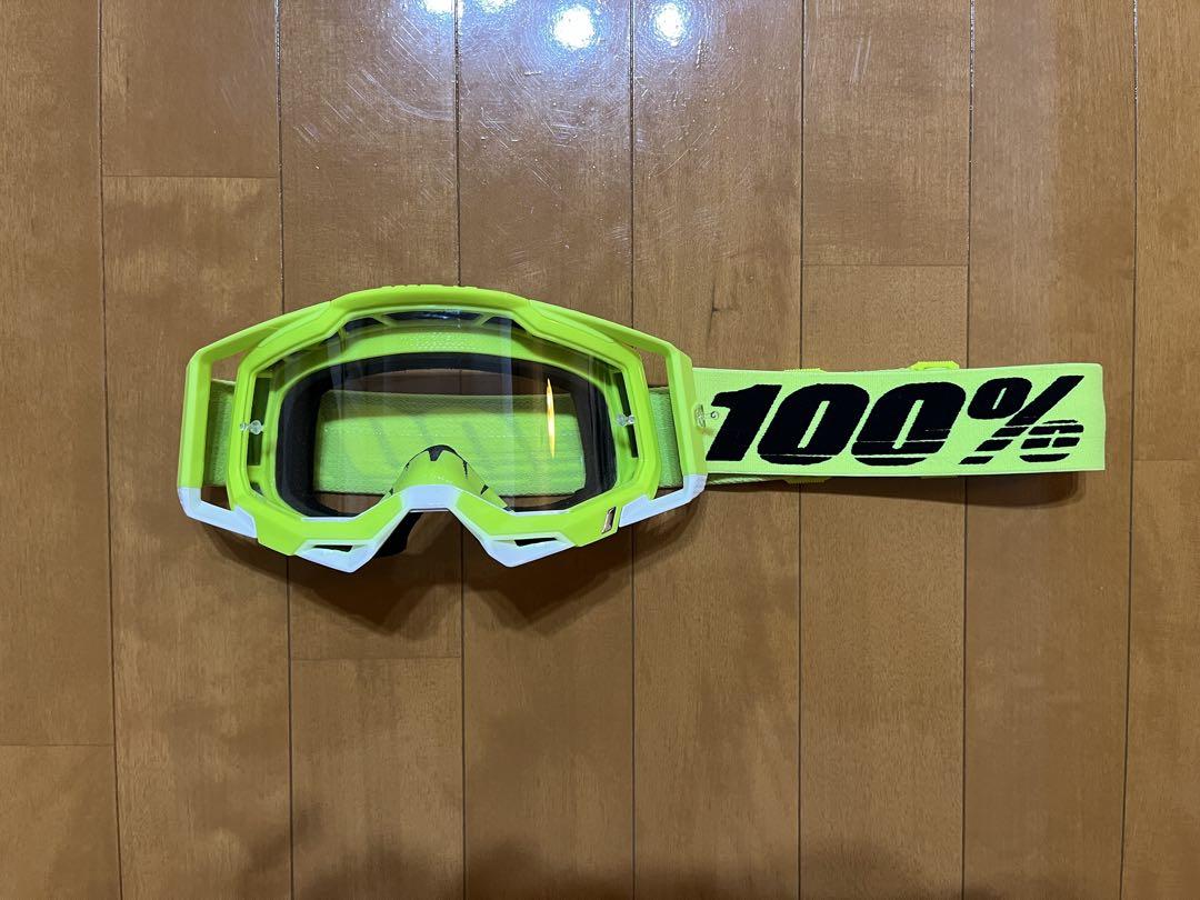 100% Racecraft2 オフロード ゴーグル イエロー 【美品】
