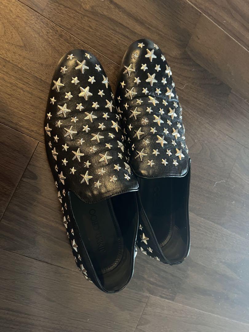 JIMMY CHOO ジミーチュウ スター スタッズ スリッポン ブラック 画像2