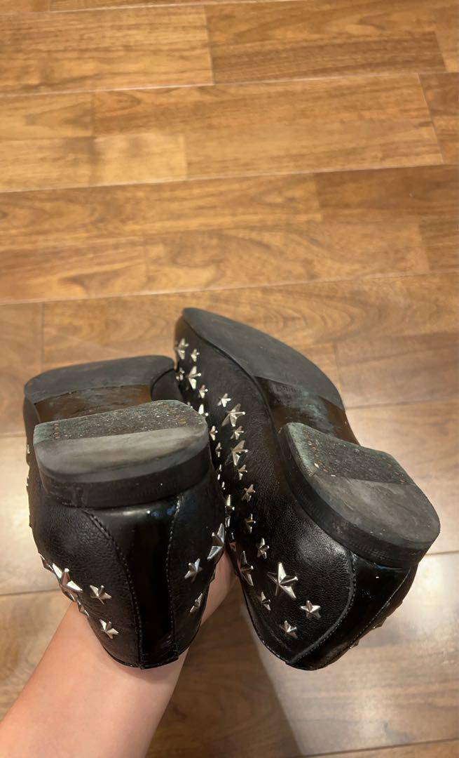 JIMMY CHOO ジミーチュウ スター スタッズ スリッポン ブラック 画像3