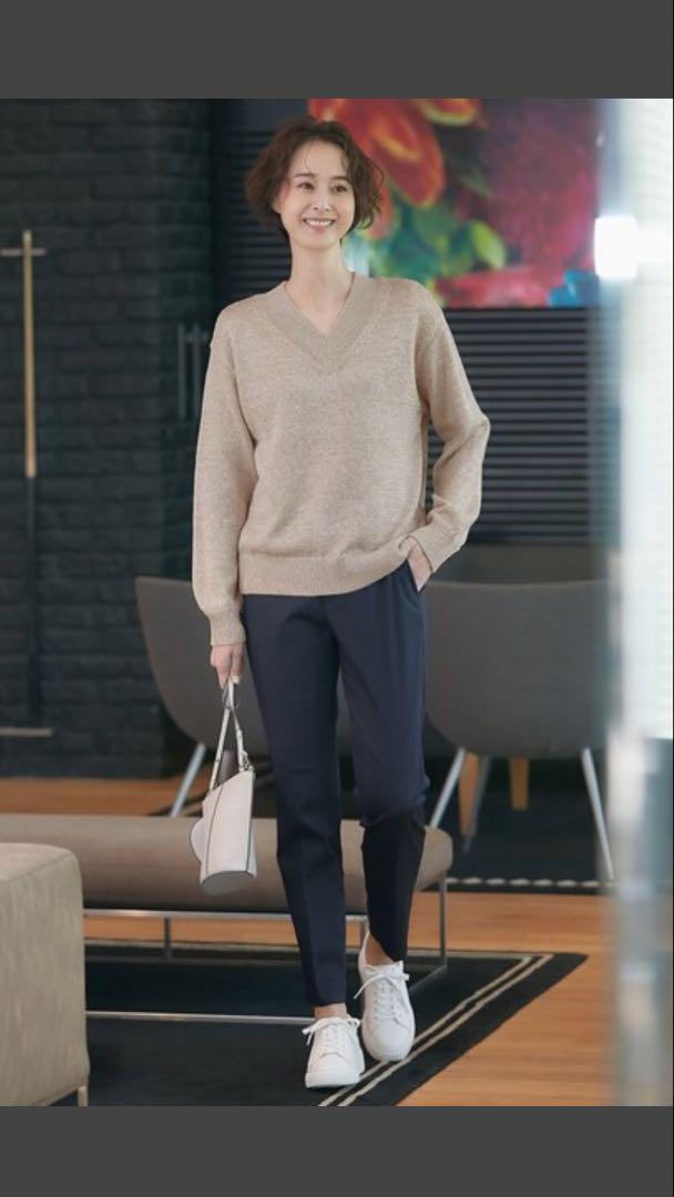 極美品✨自由区 48 接触冷感・吸湿・速乾 COOLMAX テーパードパンツ 極美品✨自由区 48 接触冷感・吸湿・速乾 COOLMAX テーパードパンツ