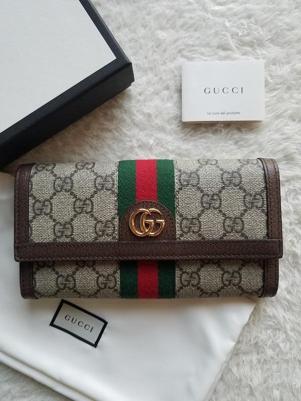 GUCCI グッチ OPHIDIA オフィディア コンチネンタル 長財布