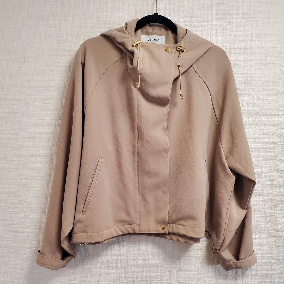 美品 JEANASIS ニュアンスフードマンパ ベージュ ジーナシス ジャケット