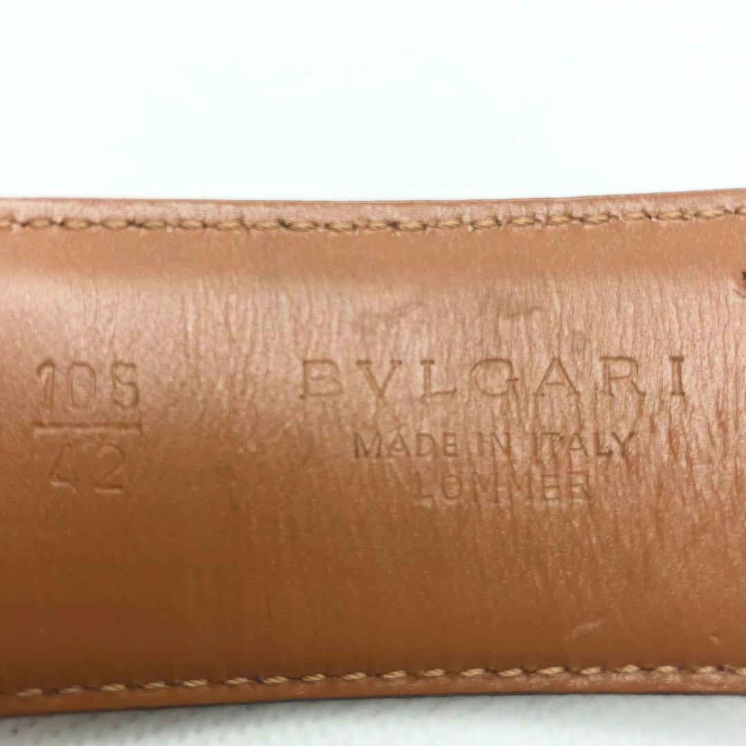 ⭐️美品⭐️サークル ロゴ ブルガリ ベルト レザー ゴールド