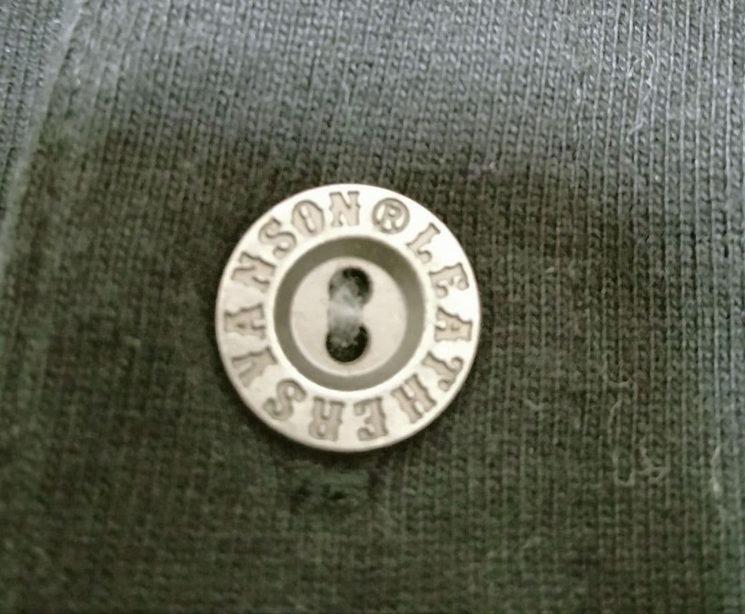 1809 美品 Vanson バンソン ポロシャツ ゴールド刺繍 スカル