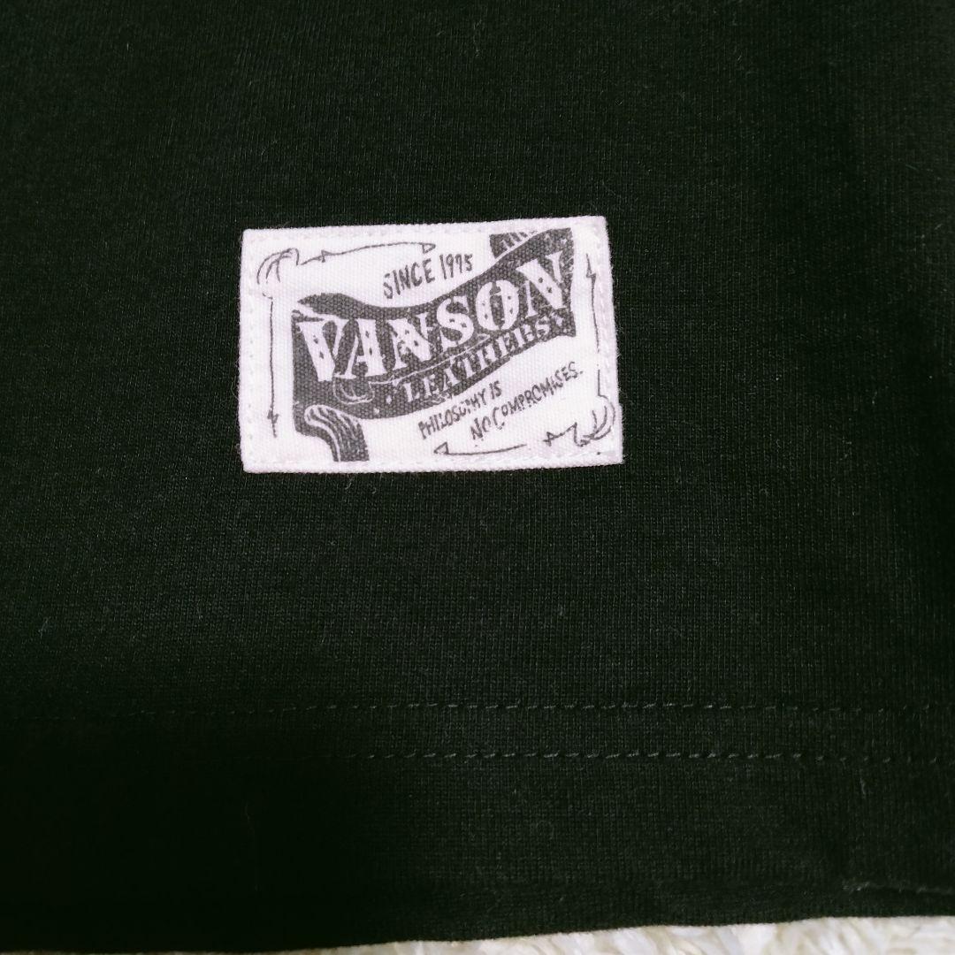 1809 美品 Vanson バンソン ポロシャツ ゴールド刺繍 スカル