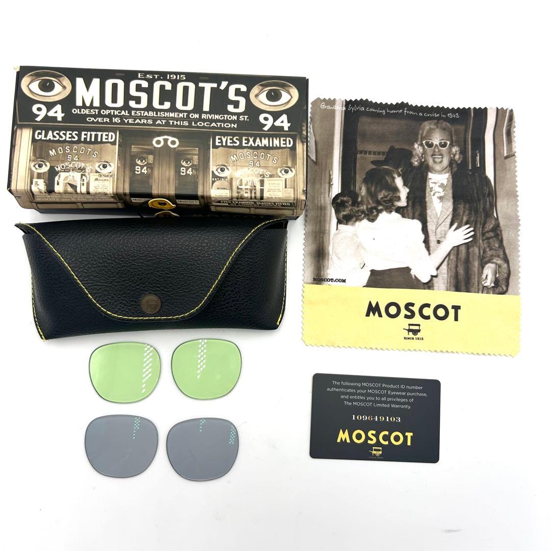 【美品】 moscot モスコット サングラス レムトッシュ ブラック 正規品