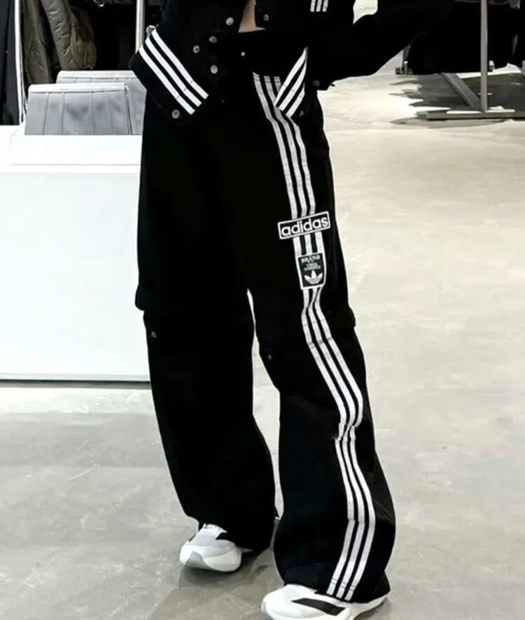 adidas（25㌅）2-in-1 デニムパンツ