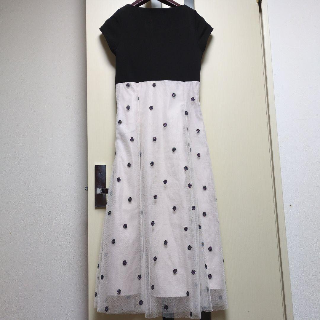 美品 JILLbyJILLSTUART チュールドッキング ワンピース