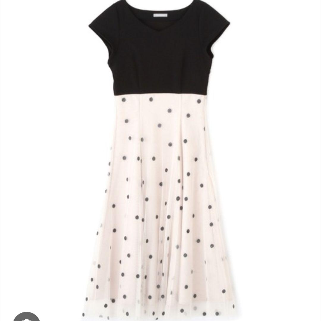 美品 JILLbyJILLSTUART チュールドッキング ワンピース