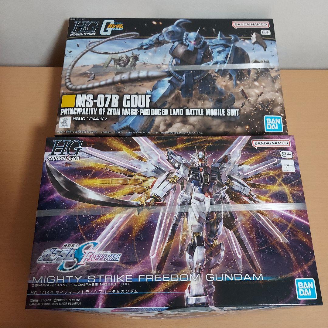 HGガンプラ　グフ　フリーダムガンダム 2種セット　新品未開封