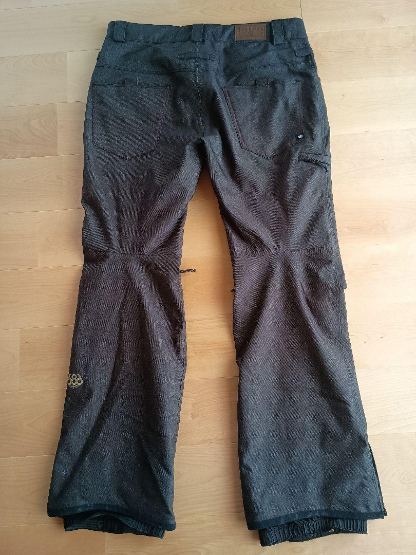 686 スノーボードパンツ L ブラックデニム 商品説明に詳細を記してあります。