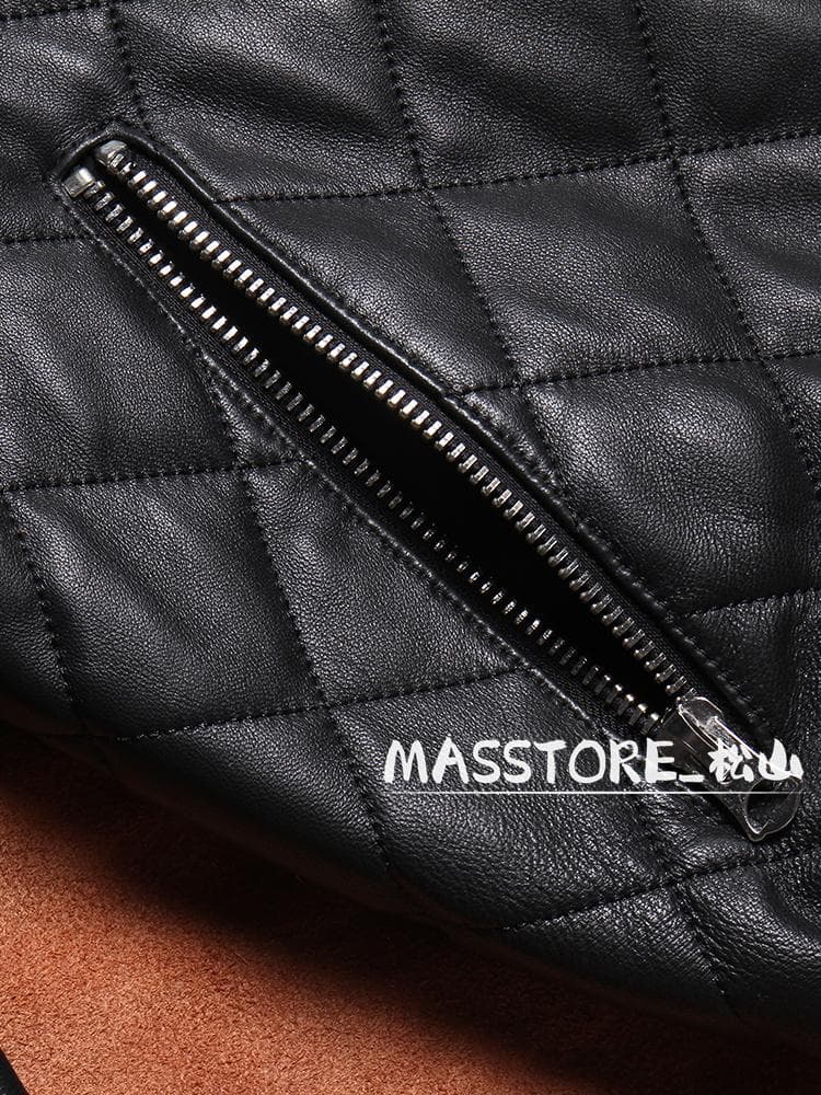 美品 スタジャン レザージャケット羊革 本革 ライダース M-5XL 美品 スタジャン レザージャケット羊革 本革 ライダース M-5XL