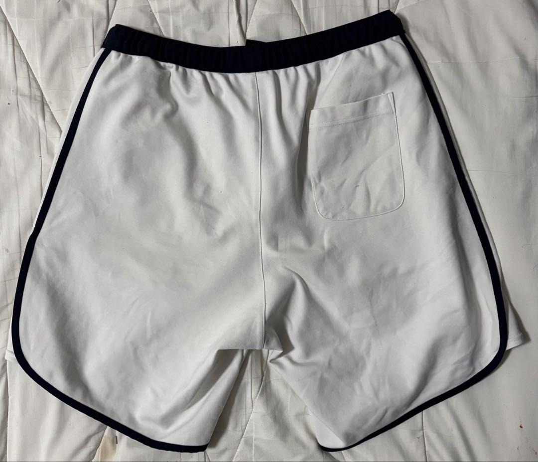 パンツ STRETCH SEAM WIDE SHORTS - WHITE