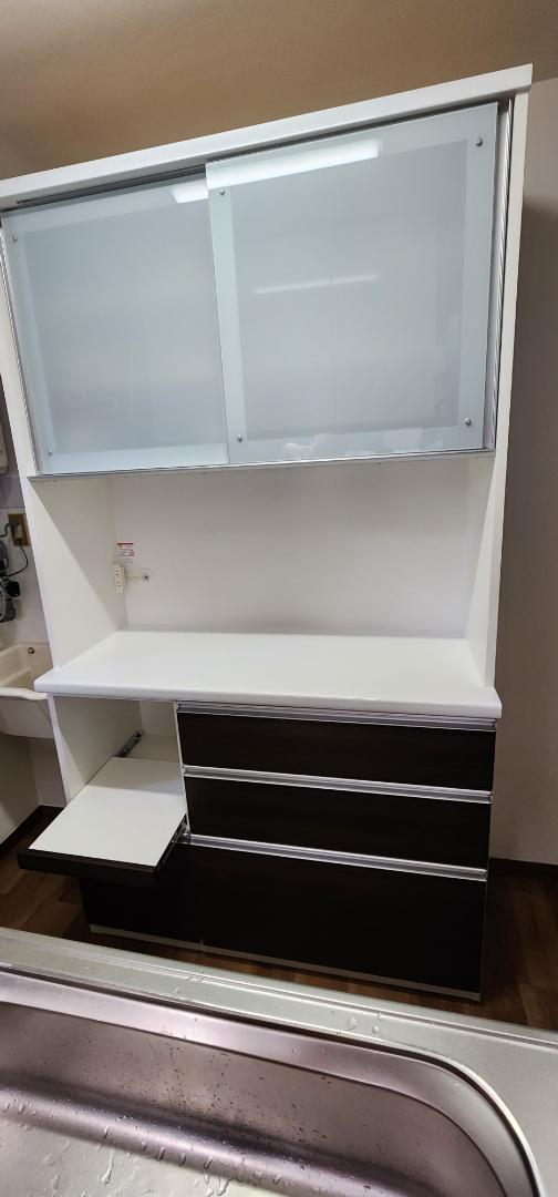 【2023年購入】IDC大塚家具購入　松田家具　カップボード食器棚キッチンボード 2023年購入】IDC大塚家具購入松田家具カップボード食器棚