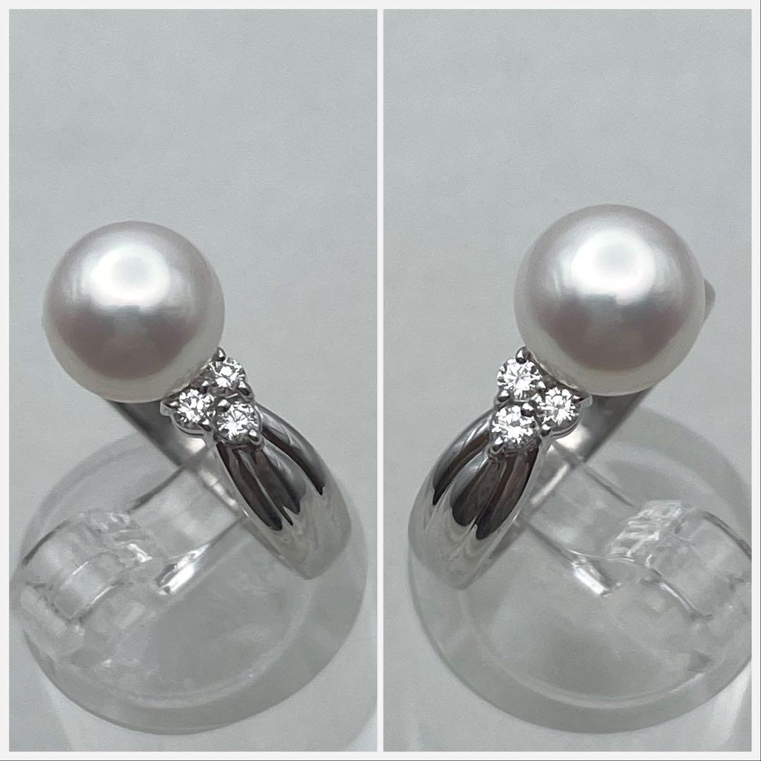 TASAKI pt900 パール ダイヤ0.14ct リング