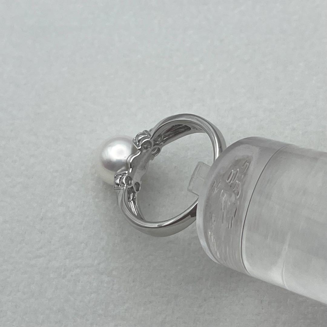 TASAKI pt900 パール ダイヤ0.14ct リング