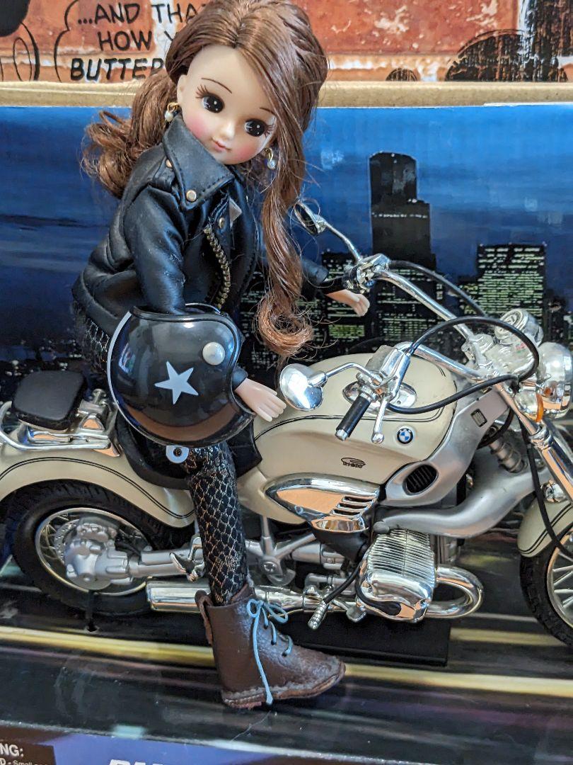 リカちゃんキャッスルカスタムライダースジャケット BMWバイク