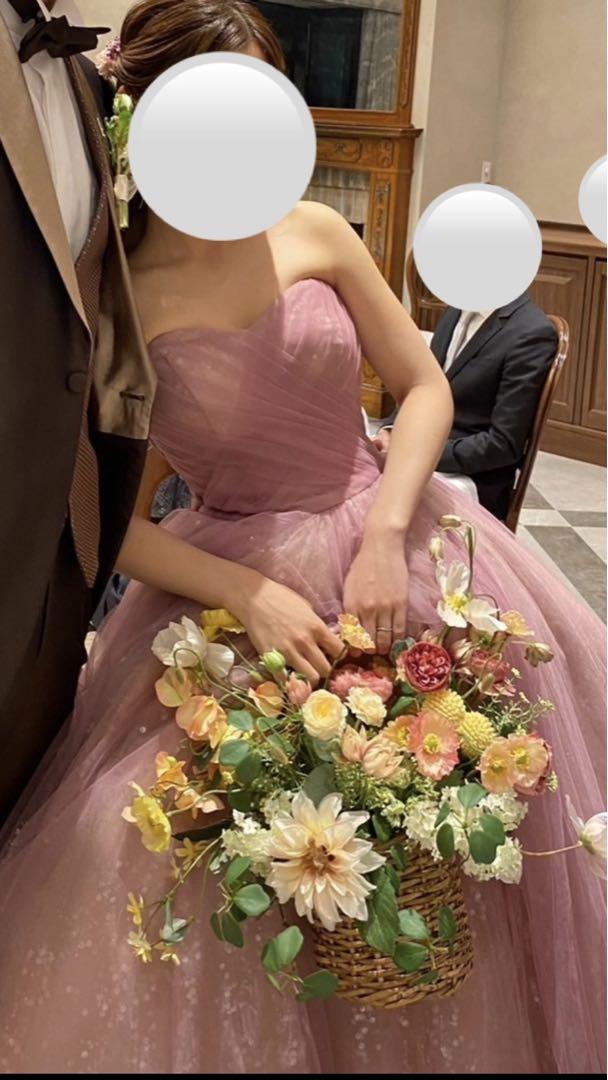 アーティフィシャルフラワー ブーケ 結婚式 バスケット バスケットブーケ 画像4