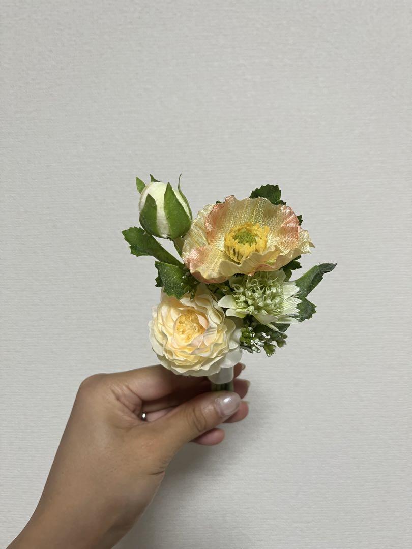 アーティフィシャルフラワー ブーケ 結婚式 バスケット バスケットブーケ 画像5