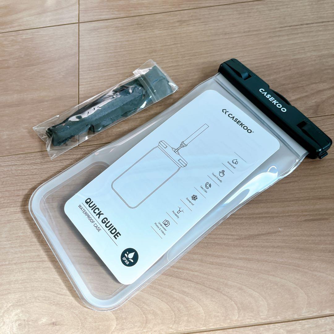 【完全防水・水に浮く】CASEKOO スマホ 防水ケース IPX8認定 完全防水
