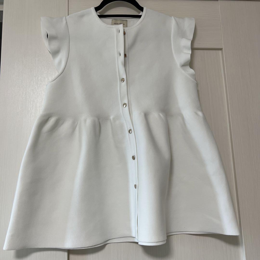 美品✨ユナイテッドアローズ ペプラムフリルスリーブニットベスト ジレ ブラック Amazon | [ユナイテッドアローズ] ペプラム フリルスリーブ ジャ