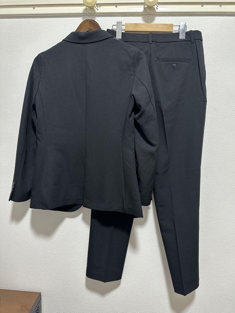 新品同様 ユニクロ 感動ジャケット 感動スリムパンツ セットアップ ブラック M
