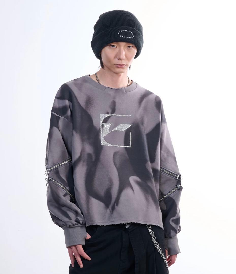 viedit ファスナージップトレーナー グレーM