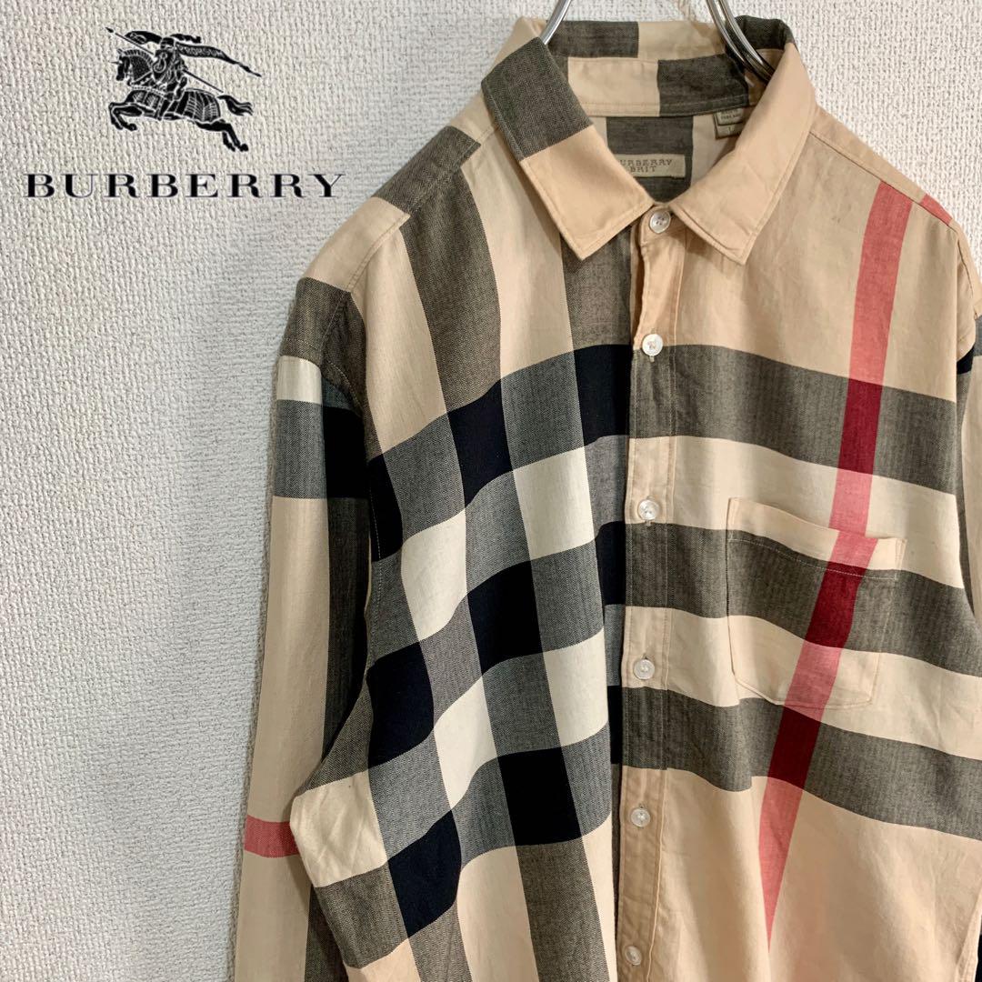 美品 Lサイズ BURBERRY メガチェック Tシャツ ノヴァチェック