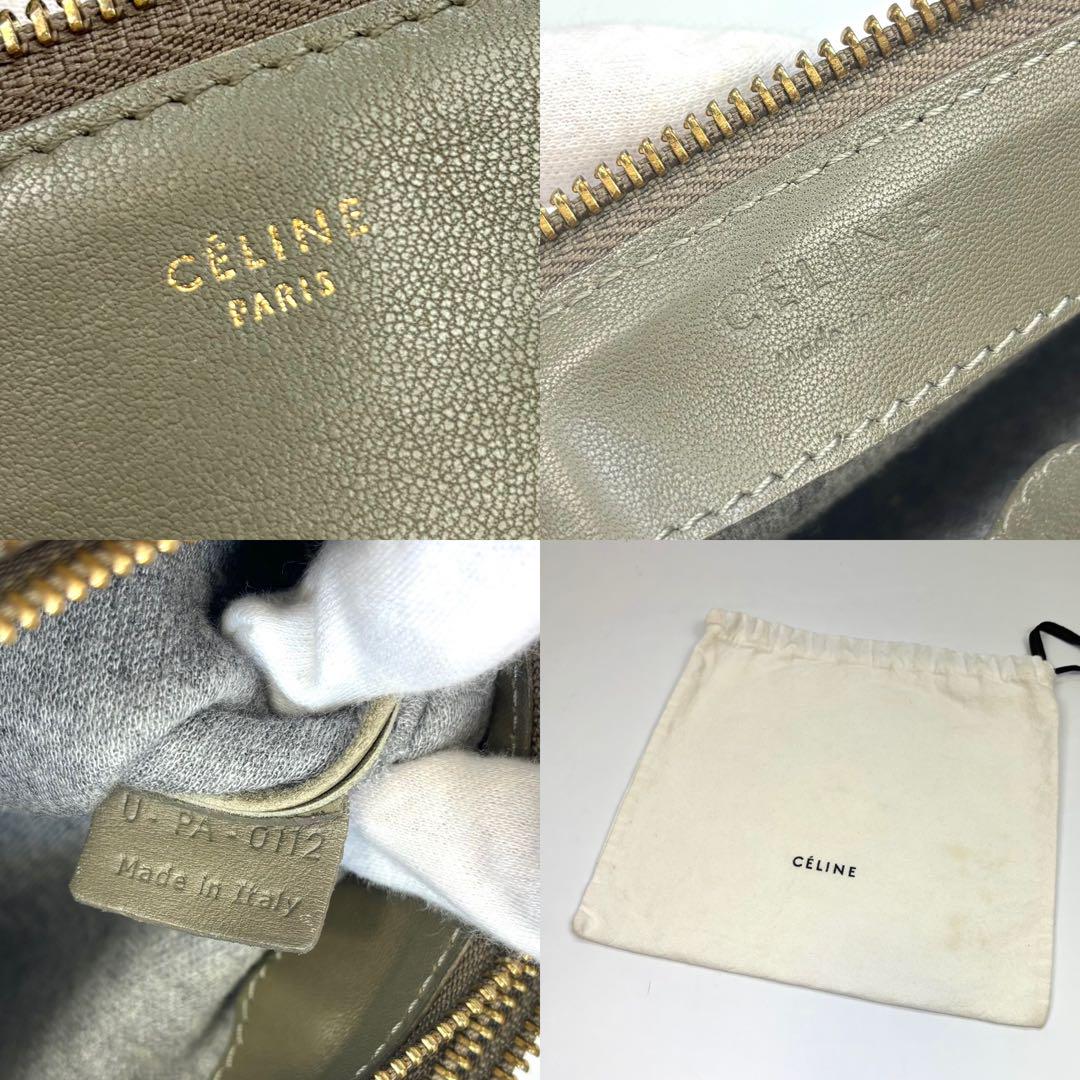 美品 CELINE セリーヌ トリオ スモール ショルダーバッグ