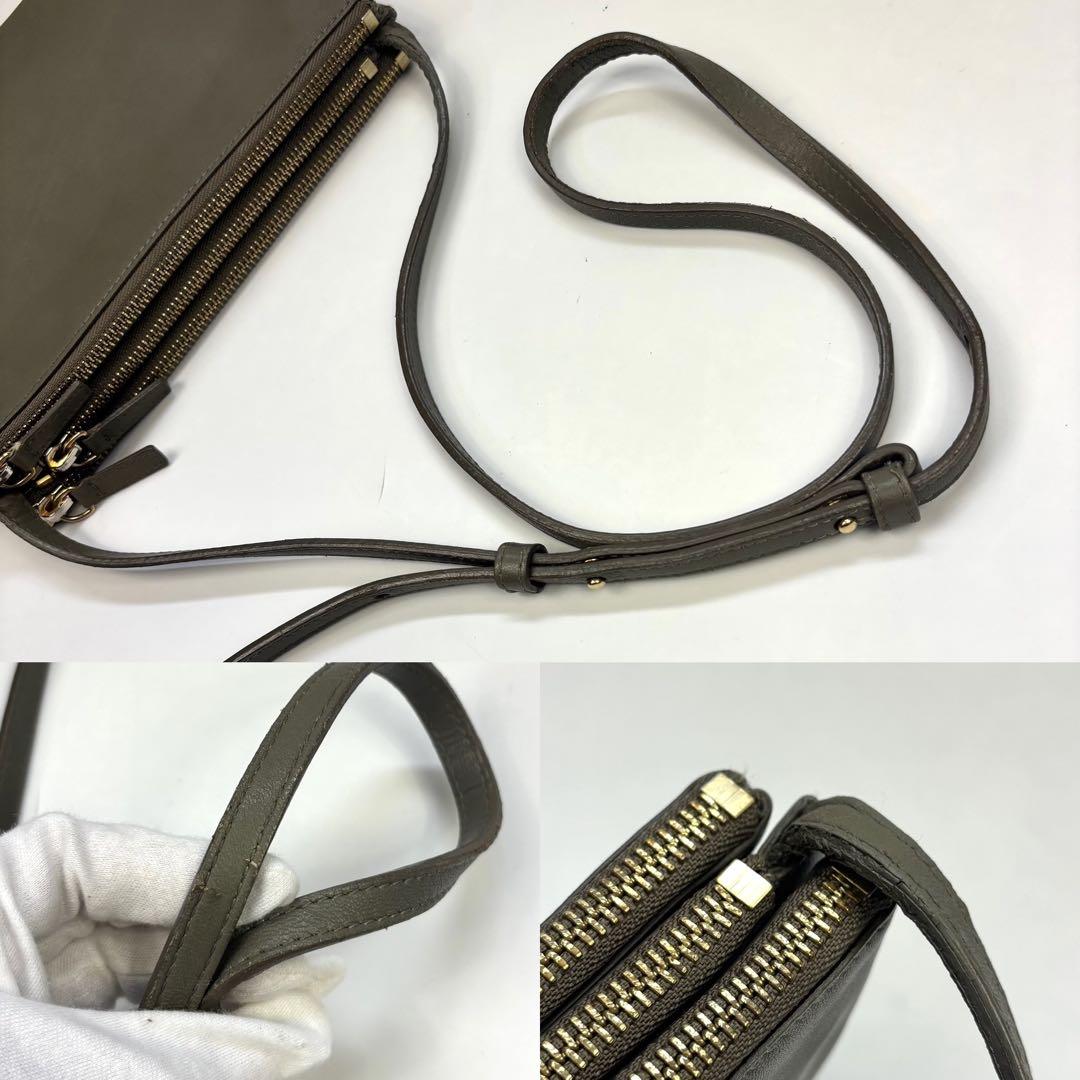 美品 CELINE セリーヌ トリオ スモール ショルダーバッグ