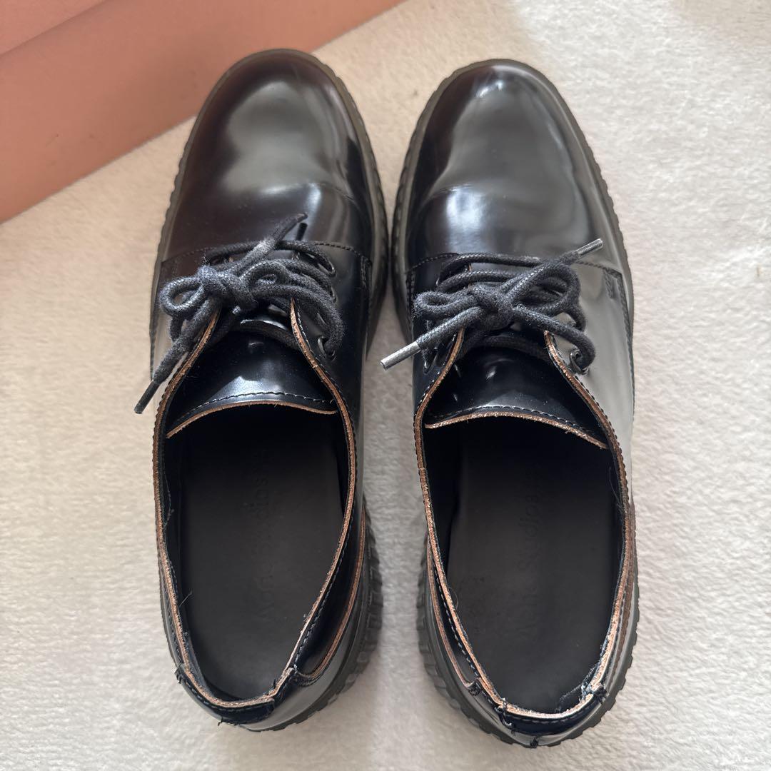 Acne Studios ブラック レザー　ダービーシューズ　42サイズ