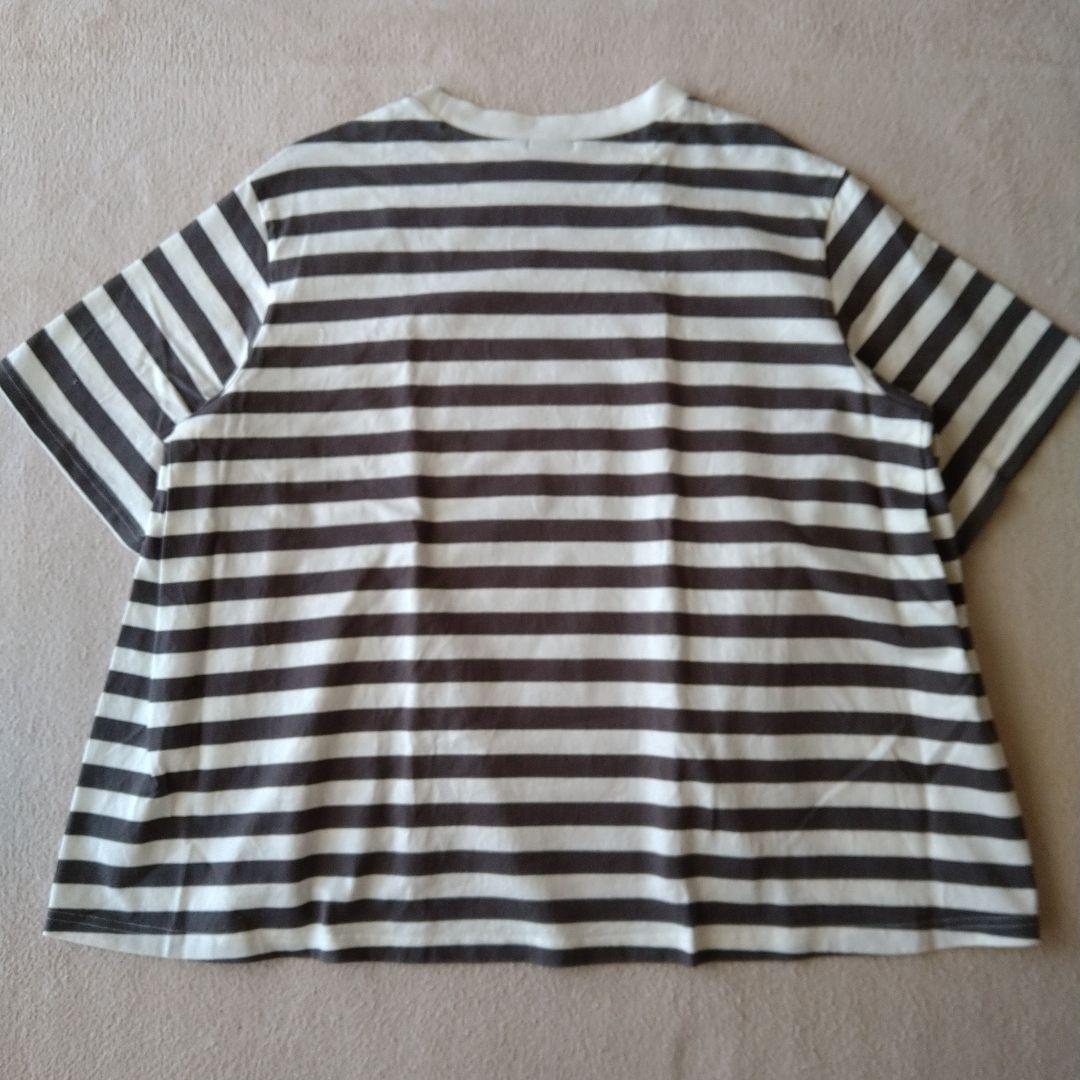 maillot マイヨ Border Flair S/S Tee Tシャツ 専用】maillot マイヨ ボーダーフレアー半袖Tee