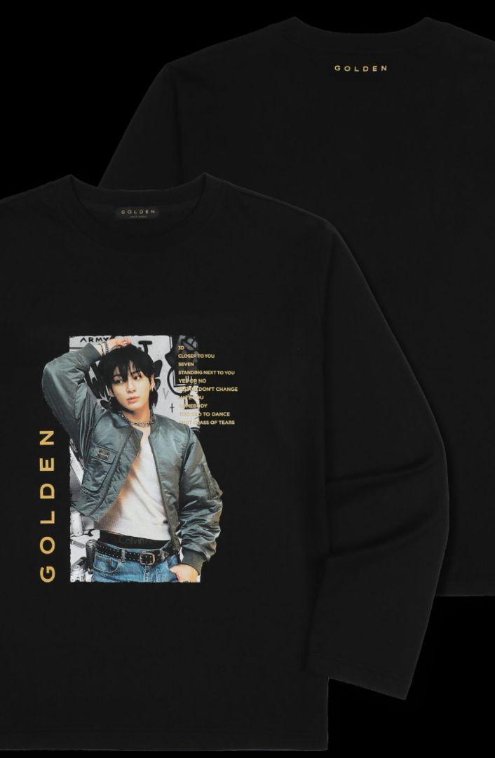 Jinとお揃い❣️JUNGKOOK GOLDEN長袖Tシャツ Lサイズ セール️Jinくんとお揃い️JUNGKOOK GOLDEN長袖Tシャツ Lサイズ