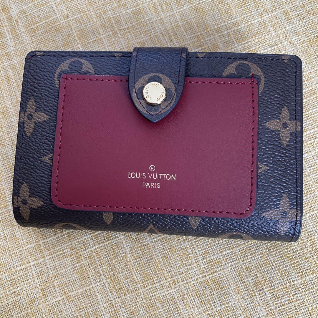 Louis Vuitton 二つ折り財布 ワインレッド/ブラウン