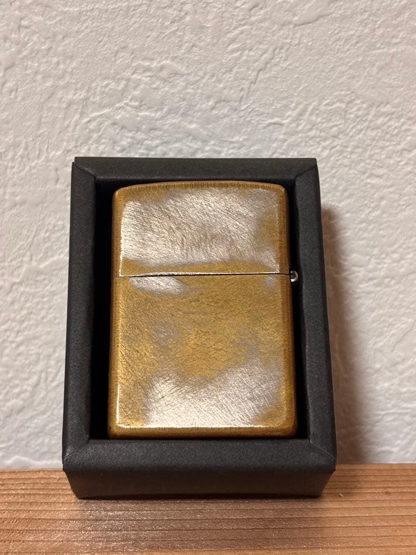 シンプルコーデ U.N. NERV ゴールドZippoライター 本体ZIPPO