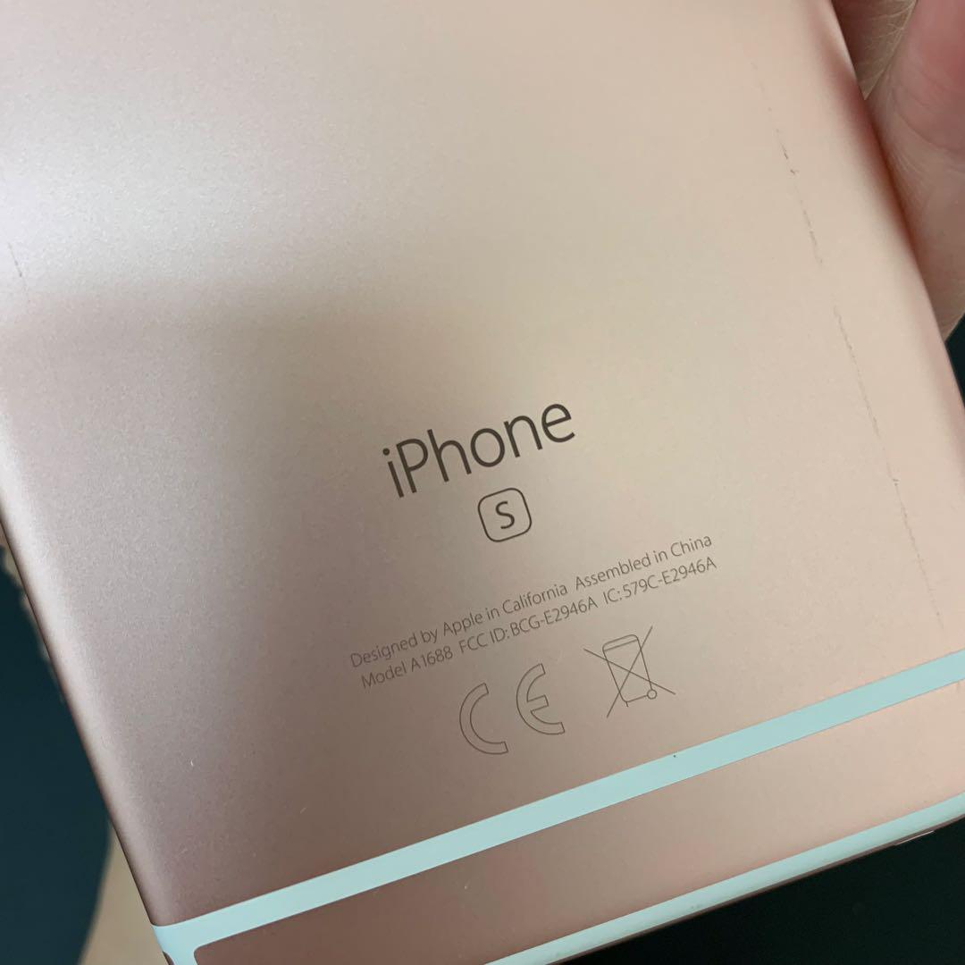 美品 iPhone6s Rose Gold ローズゴールド32GB 本体