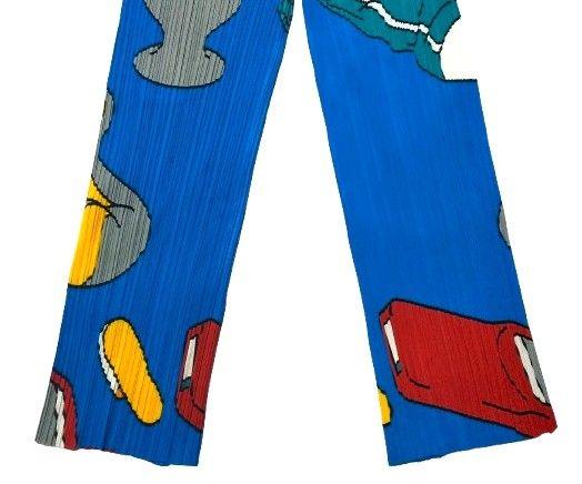 極美 イッセイミヤケ プリーツプリーズ セットアップ カットソー パンツ