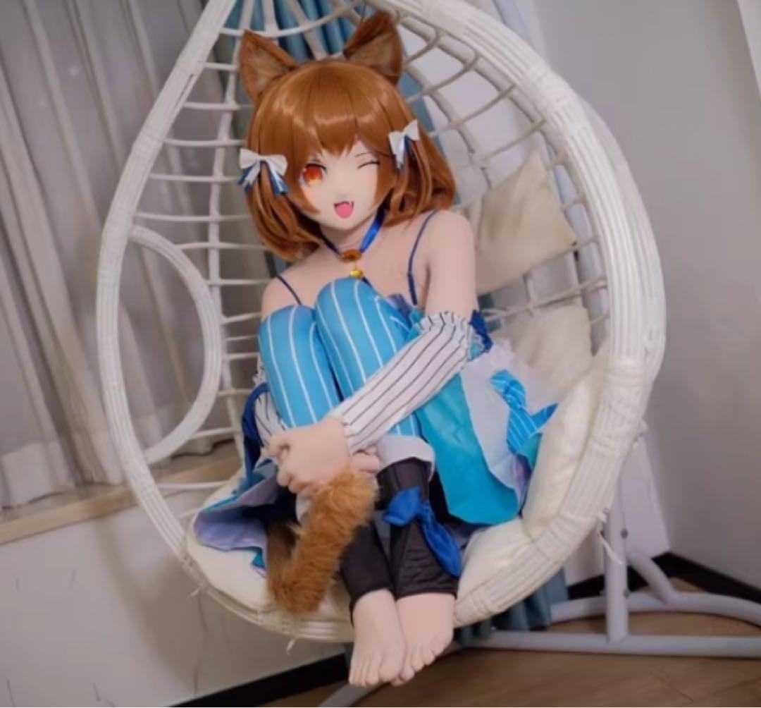 即納 全頭マスク コスプレ 着ぐるみ kigurumi 二次元 - メルカリ