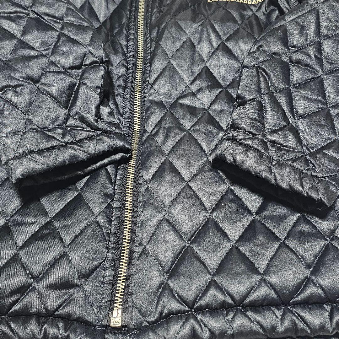 ドルチェ&ガッバーナ 90s キルティングジャケット 黒 フード ジップアップ ドルチェ&ガッバーナ 90s キルティングジャケット 黒 フード ジップアップ