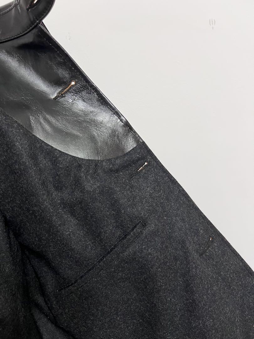 25AW 新発売レザーカーコート 茶芯ホースハイド　馬革レザージャケット XL