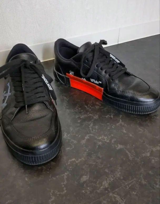 Off-White Vulc Black 　ブラックレザー　オフホワイト