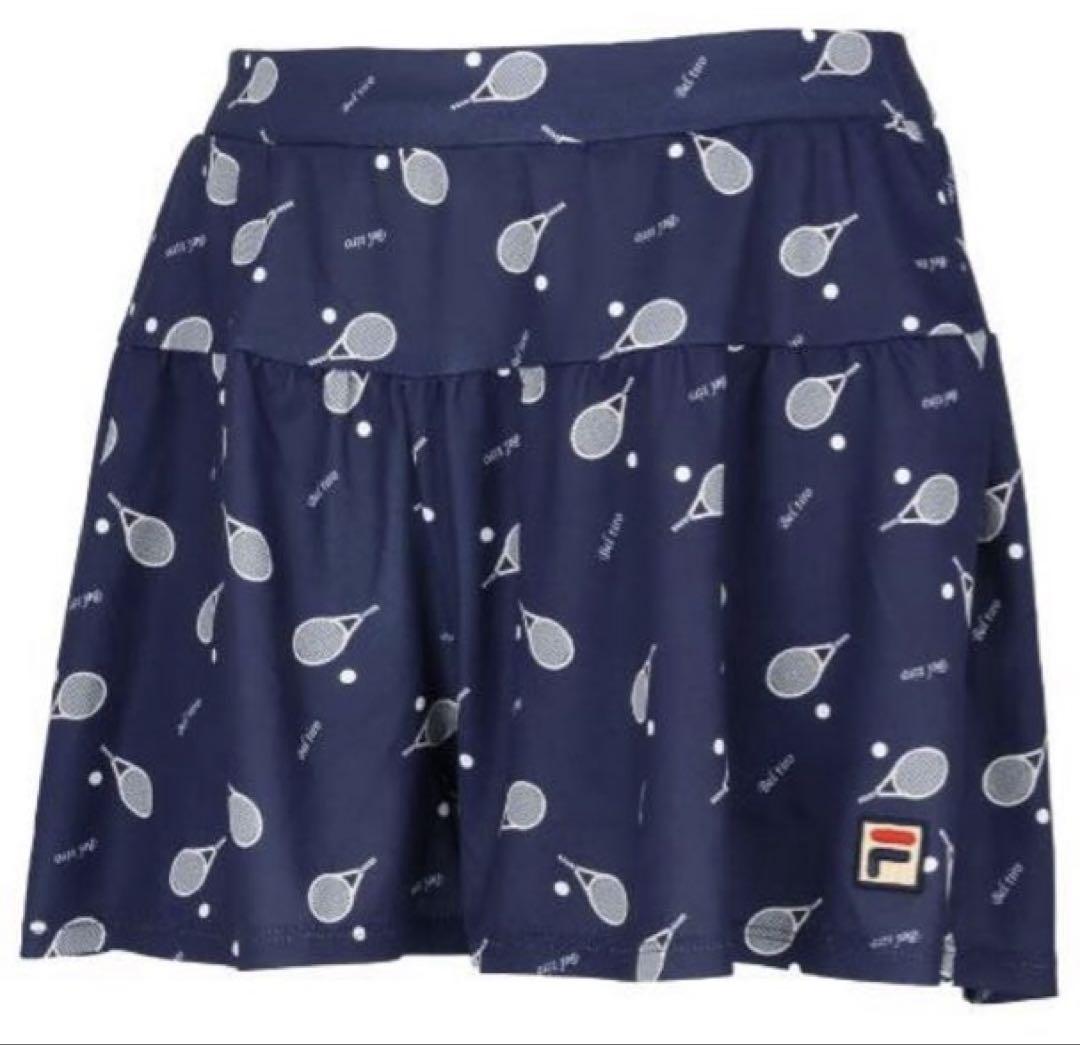 No.384 FILA ラケット柄キュロットのスタイリッシュNAVY No.384 FILA ラケット柄キュロットのスタイリッシュNAVY